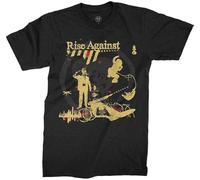 OPPUYYGHV Rise Against Men's Appeal to Reason Slim Fit T Shirt Manches Courtes(XX-Large)