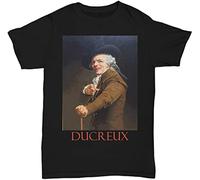 OPPUYYGHV Self Portrait in The Guise of a Mockingbird (1791) by Joseph Ducreux Manches Courtes(Medium)