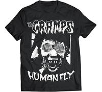 OPPUYYGHV The Cramps Human Fly Tshirt Punk Funny Vintage Gift Men Black Manches Courtes(XX-Large)