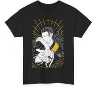 OPPUYYGHV Unisex Jujutsu Geto Anime T-Shirt Unisex Kaisen Suguru Anime Japanese Cotton Manches Courtes(3X-Large)