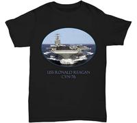 OPPUYYGHV USS Ronald Reagan CVN-76 Manches Courtes(Medium)