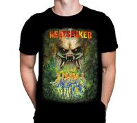OPPUYYGHV Wild Star Hearts WSH - HEATSEEKER - Predator Alien Action Horror Slasher Film Fan Merchandise Men's Black T-Shirt Manches Courtes(Small)