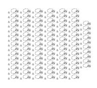 OPPWONG 100 Ensembles de Rivets à Tête Ronde, Goujons en Cuivre à Vis avec Anneaux de Traction pour Vêtements, Bagages, Chaussures, Bricolage, Finition Brillante sans Bavure (je mange)