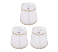 OPPWONG Abat-Jour Tissu 3pcs Clip E14 Bougie Décor Élégant