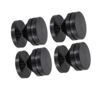 OPPWONG Aluminum Speaker Spike Pads, Protect Floors from Sound Gear (Black)