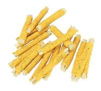 OPPWONG Bâtonnets Molaires en Bambou Doux pour Animaux de Compagnie, pour Lapin Hamster, Parfum Naturel, Meulage des Dents, Soulagement de L'ennui, 20 Pièces (Yellow)