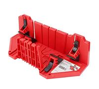 OPPWONG Boîte de Scie à Onglets, Outil de Coupe de Gypse de Bois Haute Résistance, Guide de Coupe en Plastique avec Guide d'angle de 22,5, 45, 90 Degrés, Idéal pour le Bois, le Gypse et le Carrelage