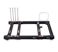 OPPWONG Boîtier D'ordinateur M-ATX au Design en Alliage D'aluminium pour Plate-Forme de Test D'overclocking, Assemblage Facile pour Les Amateurs D'informatique, Alliage D'aluminium 20 X 20 (Noir