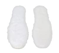 OPPWONG Boot Inders, Chauffe-pied pour les Pieds Gardez au Chaud épaississement du Tampon à Chaussures Inserts les Semelles Intimes en Peluche Blanche Douce pour les Bottes de Pluie Boots Chaussures