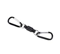 OPPWONG Boucle Magnétique de Pêche à la Mouche, Support de Clip de Dégagement de Filet Magnétique pour Outils de Pêche, Acier Inoxydable Durable (Double Boucle)
