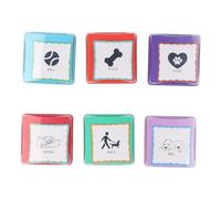 OPPWONG Boutons de Communication pour Chien Boutons Vocaux pour Parler de Chien 6 Pièces Ensemble de Buzzers de Dressage pour Animaux de Compagnie Enregistrables avec 6 Couleurs