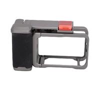 OPPWONG Cadre de Caméra D'Action, Support de Poignée de Cage pour Action 5 4 3 Pro avec Poignée Amovible en Alliage D'aluminium, Absorption des Chocs, Dragonne Anti-chute