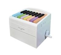 OPPWONG Calendrier de Bureau, Pisno Mini Desk Calendar Multifinectional 15 Clés Mini Piano Piano Calendrier Desk Calendar Ornement Desktop Decoration For Home (avec des cartes de musique)
