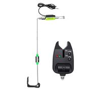 OPPWONG Carp Fishing Bite Alarm Set, Adjustable Weight, Multi-Rod | Alliage métallique ABS robuste, confirmation de double signal, pince universelle pour rod pods
