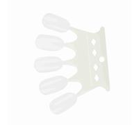 OPPWONG Carte de Couleur D'ongles, Outil D'affichage et de Pratique Durable et Réutilisable pour le Nail Art, 4 Couleurs pour un Usage Professionnel ou Domestique, Matière Plastique 50 Pièces