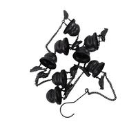 OPPWONG Chaîne de Pluie en Métal pour Oiseaux, Effet de Débit d'eau élégant, Gestion des Fortes Précipitations, Décoration Extérieure de Jardin, Crochets Pré-installés, Longueur Totale