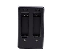 OPPWONG Chargeur de Batterie pour Double Caméra avec visibilité de L'état de Charge Charge Rapide pour Les Batteries AHDBT 401 Idéal pour Les Photographes en Déplacement