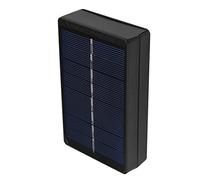 OPPWONG Chargeur de Panneau Solaire Portable, Boîtier de Charge Léger pour Batterie AA/AAA Noir pour Activités de Plein Air PVC Polysilicium 1W 4V