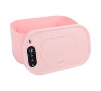 OPPWONG Chauffe-Lingettes Portable de Grande capacité pour bébé, Distributeur de Lingettes Chauffantes sur le Dessus Pouvant Contenir 80 avec 3 Voyants Lumineux pour Nouveau-nés et Nourrissons, 7,87