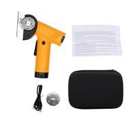 OPPWONG Ciseaux électriques sans Fil, Coupe Rotative Réglable à 4 Vitesses, Puissance Rechargeable de 4,2 V, Coupe-portable avec 2 Lames et Lumière LED, Idéal pour les Boîtes en Carton Fin, les