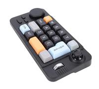 OPPWONG Clavier USB C Filaire, Clavier Mécanique à 19 Touches Programmables avec Rétroéclairage LED RVB et Bouton de Commande, pour la Programmation de Macros de Jeux de Travail