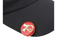 OPPWONG Clip de Chapeau de, Magnétique Golfhat Clip de de Chapeau de Marker de Balle de Magnétique Coup Compact Cap Blamp Metal Gold Placing Placing Auto-Cadeau Auto (70e Anniversaire/Style)