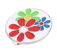 OPPWONG Clip de Chapeau de, Magnétique Golfhat Clip de de Chapeau de Marker de Balle de Magnétique Coup Compact Cap Blamp Metal Gold Placing Placing Auto-Cadeau Auto (Trois Fleurs/Style)