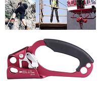 OPPWONG Corde Ascension, Ropeman Ascender Ascender avec Une Forte Colonne Montante de la Main Droite pour l'escalade (Rouge)