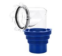 OPPWONG Coude D'égout Transparent à 90 Degrés pour Camping-Car avec Joint en Caoutchouc pour Une Surveillance et Un Raccordement Faciles des Déchets, 1 unité