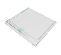 OPPWONG Coupe-papier Portable, Mini Coupe-papier Incisif avec Conception de sécurité Dissimulée, Tige de Tampons en éponge Antidérapante avec échelle en Centimètres, Idéal pour le Bureau, l'école à