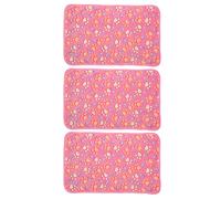 OPPWONG Couverture de Chat, 3pcs Coral Fleece Pet Couverture pour Animaux de Compagnie Couverture pour canapé Superbe Couverture Douce Mat de Sommeil Chaud pour Petit Chien Moyen (25,5 cm)
