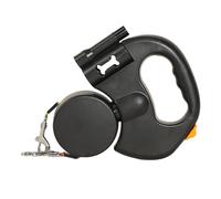 OPPWONG Double Laisse Rétractable pour 2 Chiens, Commande à Une Poignée avec Système Freinage à Lumière LED, Poignée Antidérapante, Double Corde pour la Marche des Grands Chiens (Version Batterie