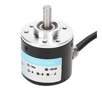 OPPWONG Encodeur à Arbre Solide Petit Encodeur Léger pour un Travail Précis Automatisation de Bureau avec 1000B/1024B ABZ de Commandes de Mouvement triphasé pour les Ingénieurs Aluminium + Matière