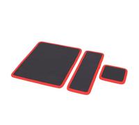 OPPWONG Ensemble de 3 Tapis à Outils Magnétiques Flexibles, Support d'Outils Magnétique Pliable avec Revêtement de Protection en PVC et Aimant Puissant, Tampon Magnétique, Idéal pour clé Mécanique,