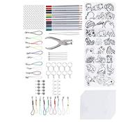 OPPWONG Ensemble de Feuilles de Rétrécissement Thermique, Ensemble de Draps de Rétrécissement Thermique Kit de Feuille en Plastique Raccourci avec Crayons Colorés
