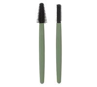 OPPWONG Ensemble de Pinceaux à Cils, Pinceaux de Maquillage Lavables et Réutilisables en Silicone élastique Doux, Boîte de Rangement, Idéal pour la Maison et les Salons de beauté, Vert (GREEN)