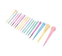 OPPWONG Ensemble de Pinceaux de Maquillage, Couleurs Acidulées Douces, Kit Cosmétique en Tube D'aluminium, pour Fête, Rencontres en Plein Air, 17 Pièces