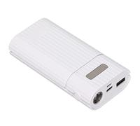 OPPWONG Étui de Batterie Externe H02B, Chargeur de Batterie Portable, Chargeur d'entrée Micro Type C pour Téléphone Portable, MP3, MP4 et Appareil Photo Numérique, DIY (White)