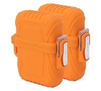 OPPWONG Étui pour Briquet Torche Portable étanche, Durable pour L'extérieur, étanche IP56, Couverture Sûre pour Briquet Torche pour Camping Voyage (Orange)