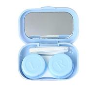 OPPWONG Étui pour Lentilles de Contact sans Odeur, étui à Boucle Simple, Boîte de Rangement de Forme Ronde Mignonne avec Design de Protection, Idéal pour Les Voyages (informe)
