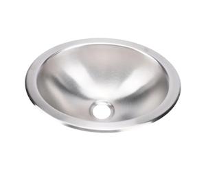 OPPWONG Évier Rond en Acier Inoxydable, évier de Camping-car à Finition Miroir brossé 304, Rond avec Accessoires de Vidange, Idéal pour les Voitures, les Bateaux, les Yachts, les Camping-cars