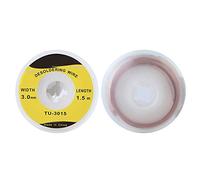 OPPWONG Fil de Tresse à Dessouder de Haute qualité, 3.0mm, Dissolvant de Soudure pour PCB, Amateurs D'électronique, Cuivre 1.5m