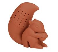OPPWONG Filtre à Infuseur à thé en Forme D'écureuil en Silicone de qualité Alimentaire, Facile à Utiliser pour le Plaisir Quotidien de L'heure du thé, Idée Cadeau Mignonne (BROWN)