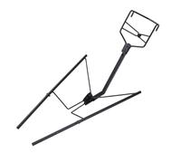 OPPWONG Fixation de Retour de Basket-Ball, Piste de Rebond Lisse en Acier allié avec Revêtement de Peinture Noire, sans Balle Collante, Rebondeur de Basket-Ball avec 6 Vis et écrous