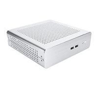 OPPWONG G60S, Boîtier HTPC Mini ITX Entièrement en Aluminium, Boîtier pour Ordinateur de Bureau avec Alimentation DC ATX, Prise en Charge de Disque Dur 2x2,5 Pouces ou 1x3,5 Pouces, Montage Mural