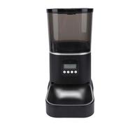 OPPWONG Gamelle Automatique en Acier Inoxydable de 6 L pour Animaux de Compagnie, Double Alimentation, avec écran LCD Intelligent et Distribution Programmée et Quantifiée