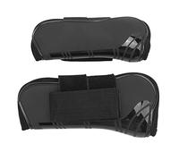 OPPWONG Guêtres Tendineuses pour Cheval, Support de Jambe de Protection Réglable pour Le Saut de Cheval, Matériau PU Léger, Ensemble de 4 Pièces (Une Paire de Pattes Avant élargies)