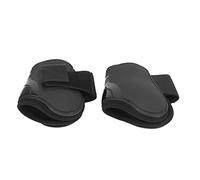 OPPWONG Guêtres Tendineuses pour Cheval, Support de Jambe de Protection Réglable pour Le Saut de Cheval, Matériau PU Léger, Ensemble de 4 Pièces (Une Paire de Pattes postérieures Extra-Larges)