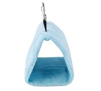 OPPWONG Hamac à Oiseaux en Peluche Douce pour Perroquet, Lit Chaud d'hiver, Jouet pour Animaux de Compagnie, Tente à Cage Suspendue pour Oiseaux, Lieu de Repos Confortable pour Petits Animaux de (S)