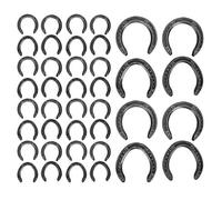OPPWONG Horseshoes, 10 Paires Forgeant Q235 Steel Kit Horseshoe Kit Horse Shoes Horseshoe Decor Training Horse Riding Accessoire pour Les Chevaux, L'artisanat, Les Décorations et Les